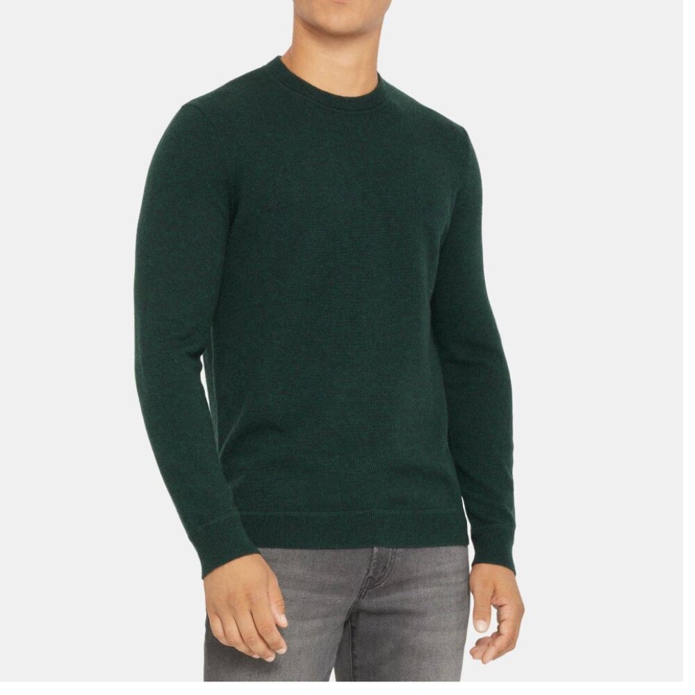 Theory Cashmere Crewneck Sweater Classic Preppy Academia Granpacore Old Money